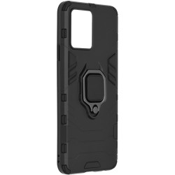 Techsuit Silicone Shield - Ανθεκτική Θήκη Apple iPhone 12 mini με Μεταλλικό Ring Holder - Black (5949419047068)