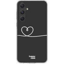 Διάφανη Θήκη Σιλικόνης - Samsung Galaxy A55 - HappyCase - Heart Print (8719246449680)