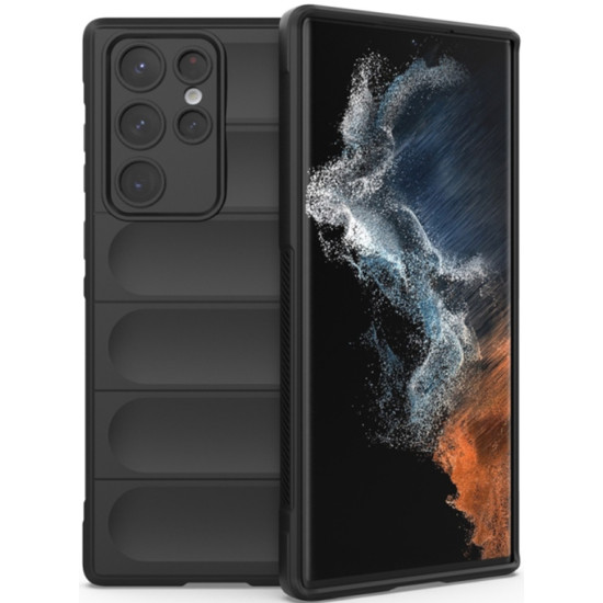 Techsuit Magic Shield - Θήκη Σιλικόνης Samsung Galaxy S22 Ultra 5G - Black (5949419118720)