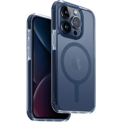 Uniq Combat MagClick - Ανθεκτική Ημιδιάφανη MagSafe Θήκη - Apple iPhone 15 Pro - Smoke Blue (UNIQ-IP6.1P(2023)-COMAFMSBU)