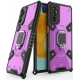 Techsuit Honeycomb Armor - Ανθεκτική Θήκη Samsung Galaxy M52 5G με Μεταλλικό Ring Holder - Rose Violet (5949419028340)