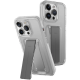 Θήκη Apple iPhone 15 Pro Max - Uniq Heldro Mount Plus Ανθεκτική Διάφανη με Kickstand / Λουράκι Χειρός & Μαγνητικό Finger Holder - Crystal Clear (UNIQ-IP6.7P(2023)-HELMCLR)