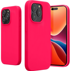 Θήκη Apple iPhone 15 Pro Max - KWmobile Soft Flexible Rubber Cover Σιλικόνης - Neon Pink (61956.77)