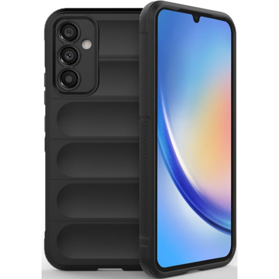 Techsuit Magic Shield - Θήκη Σιλικόνης Samsung Galaxy A34 - Black (5949419115842)