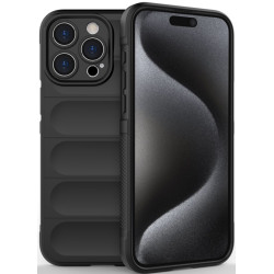 Techsuit Magic Shield - Θήκη Σιλικόνης Apple iPhone 15 Pro - Black (5949419111288)