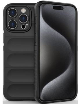 Θήκη Apple iPhone 15 Pro Max - Techsuit Magic Shield Σιλικόνης - Black (5949419111165)