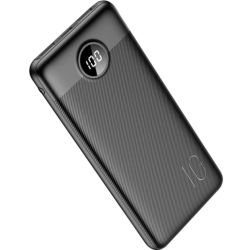 Charmast PowerBank L10S με Ψηφιακή Οθόνη LED - Φορητή Μπαταρία Φόρτισης με 2 x USB-Α / 1 x Type-C - 10.000mAh - 20W - Black (L10SB)
