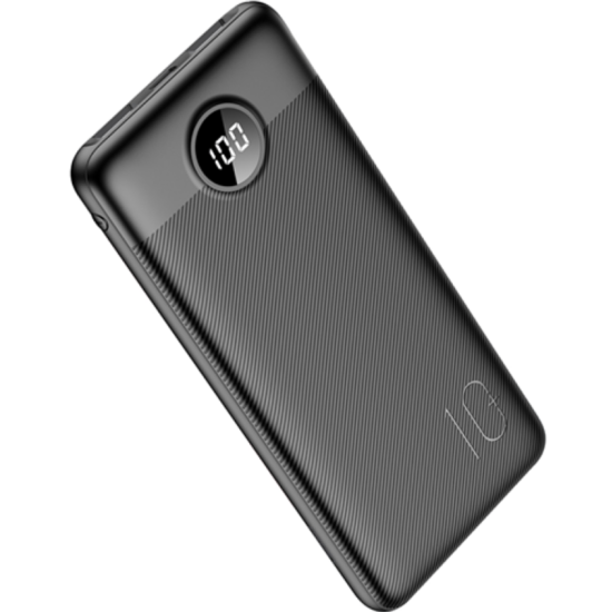 Charmast PowerBank L10S με Ψηφιακή Οθόνη LED - Φορητή Μπαταρία Φόρτισης με 2 x USB-Α / 1 x Type-C - 10.000mAh - 20W - Black (L10SB)