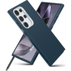 Θήκη Σιλικόνης με Λουράκι Χειρός - Samsung Galaxy S24 Ultra - Spigen Cyrill UltraColor - Deep Sea (ACS07317)