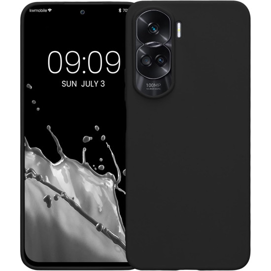 KWmobile Θήκη Σιλικόνης Honor 90 Lite - Black Matte (61744.47)