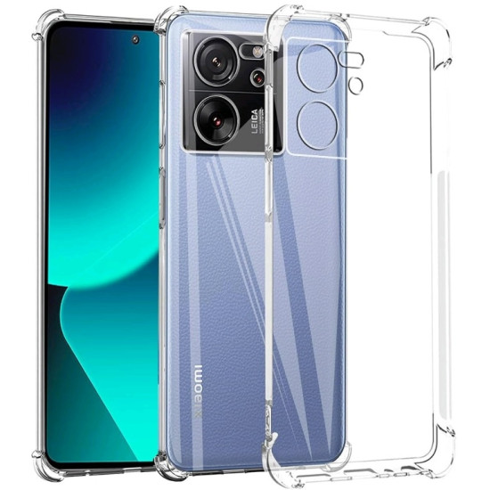 Techsuit Shockproof Clear Silicone - Διάφανη Θήκη Σιλικόνης - Xiaomi 13T / 13T Pro - Clear (5949419083356)