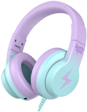 Kiddoboo Headphones P13 - Ενσύρματα Ακουστικά Κεφαλής για Παιδιά με Ασφαλή Μέγιστη Ένταση Ήχου & 1 x Θύρα Jack 3.5mm - Lilac (KBP13LIL)