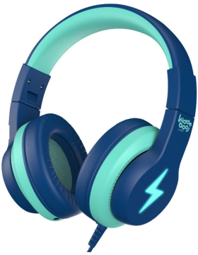 Kiddoboo Headphones P13 - Ενσύρματα Ακουστικά Κεφαλής για Παιδιά με Ασφαλή Μέγιστη Ένταση Ήχου & 1 x Θύρα Jack 3.5mm - Blue Sky (KBP13BLU)