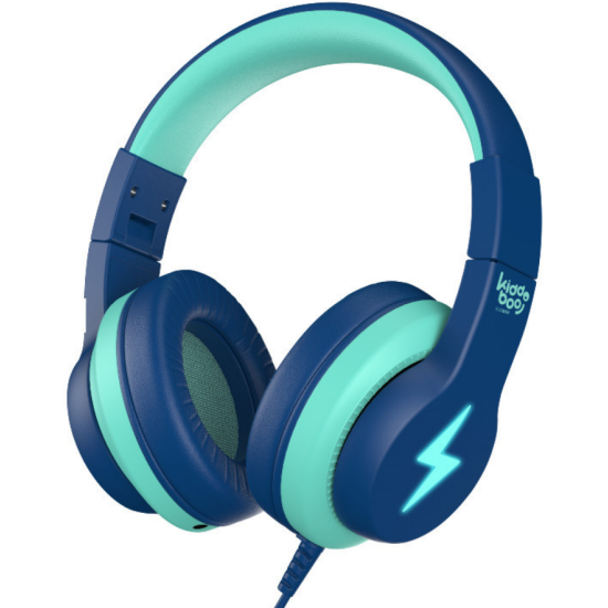 Kiddoboo Headphones P13 - Ενσύρματα Ακουστικά Κεφαλής για Παιδιά με Ασφαλή Μέγιστη Ένταση Ήχου & 1 x Θύρα Jack 3.5mm - Blue Sky (KBP13BLU)