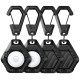 Supcase Unicorn Beetle Pro - Ανθεκτική Θήκη / Μπρελόκ Σιλικόνης Apple AirTag 2 / 1 - 4 Τεμάχια - Black (843439113268)