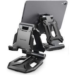 Supcase Multi Angle Heavy Duty Stand - Ανθεκτική Ρυθμιζόμενη & Αναδιπλούμενη Βάση από Αλουμίνιο για Smartphones / Tablets έως 13" - Black (843439106734)