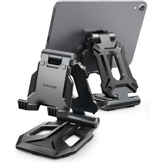Supcase Multi Angle Heavy Duty Stand - Ανθεκτική Ρυθμιζόμενη & Αναδιπλούμενη Βάση από Αλουμίνιο για Smartphones / Tablets έως 13" - Black (843439106734)
