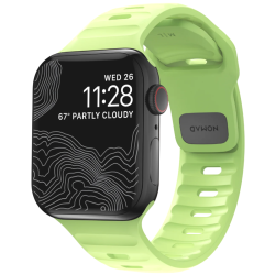 Nomad Sport Band Glow in the Dark - Αδιάβροχο Φωσφορίζον Λουράκι Σιλικόνης - Apple Watch SE/11/10/9/8/7/6/5/4 (42/41/40mm) - Glow 2.0 (NM01579485)