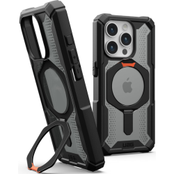 UAG Plasma XTE - Ανθεκτική Θήκη MagSafe με Kickstand - Apple iPhone 15 Pro - Black / Orange (114442114097)