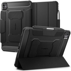 Θήκη με Υποδοχή για Apple Pencil - Apple iPad Pro 11" 2025 / 2024 - Spigen Rugged Armor Pro - Black (ACS07017)