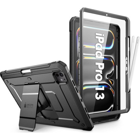 Full Body Ανθεκτική Θήκη με Υποδοχή για Apple Pencil - Apple iPad Pro 13" 2025 / 2024 - Supcase Unicorn Beetle Pro - Black (843439143005)