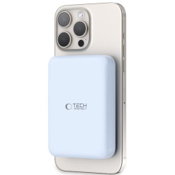 Tech-Protect PB11 LifeMag Magnetic MagSafe PowerBank - Φορητή Μπαταρία Φόρτισης με Ασύρματη Φόρτιση MagSafe 15W / 1 x Type-C - 20W - 10.000mAh - Blue (5906302309511)