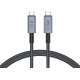 Tech-Protect Ultraboost Max Cable - Καλώδιο Φόρτισης και Μεταφοράς Δεδομένων USB4 Type-C 8K 40Gbps σε Type-C - 100cm - 240W - 5A - Grey (5906302308989)