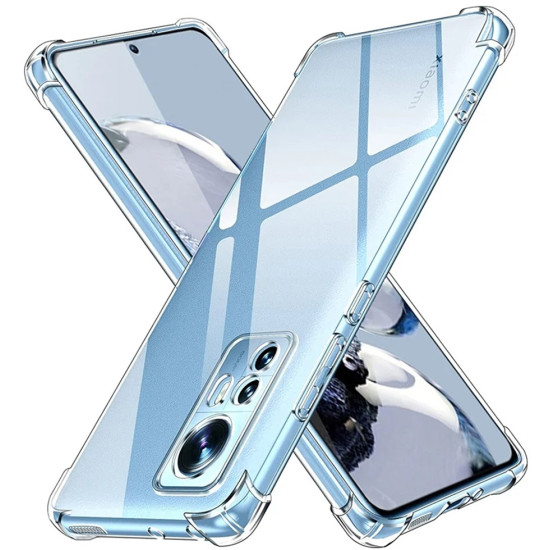 Techsuit Shockproof Clear Silicone - Διάφανη Θήκη Σιλικόνης - Xiaomi 12 / 12X - Clear (5949419083448)