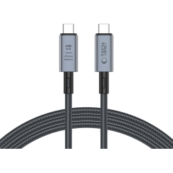 Tech-Protect Ultraboost Max Cable - Καλώδιο Φόρτισης και Μεταφοράς Δεδομένων USB4 Type-C 8K 40Gbps σε Type-C - 200cm - 240W - 5A - Grey (5906302308996)