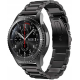 Spacecase Stainless Steel - Universal Μεταλλικό Λουράκι για Smartwatches (20mm) από Ανοξείδωτο Ατσάλι - Black (5903943240579)