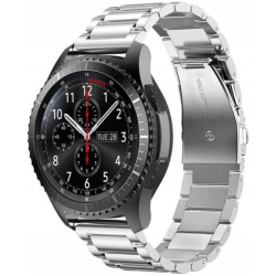 Spacecase Stainless Steel - Universal Μεταλλικό Λουράκι για Smartwatches (22mm) από Ανοξείδωτο Ατσάλι - Silver (5903943240630)