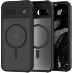Σκληρή Ημιδιάφανη Θήκη MagSafe - Google Pixel 8a - Spacecase Hybrid MagSafe - Black (5905719110147)