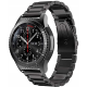 Spacecase Stainless Steel - Universal Μεταλλικό Λουράκι για Smartwatches (22mm) από Ανοξείδωτο Ατσάλι - Black (5903943240616)