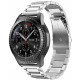 Spacecase Stainless Steel - Universal Μεταλλικό Λουράκι για Smartwatches (20mm) από Ανοξείδωτο Ατσάλι - Silver (5903943240593)