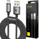 Spacecase USB-C Cable CL03 - Καλώδιο Φόρτισης και Μεταφοράς Δεδομένων USB-A σε Type-C - 100cm - 3A - Black (5905719109189)