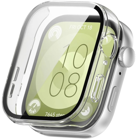 Θήκη με Tempered Glass - Huawei Watch Fit 3 - Tech-Protect Defence360 - Clear (5906302310456)