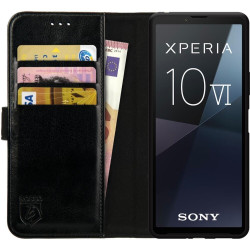 PU Θήκη Πορτοφόλι - Sony Xperia 10 VI - Rosso Element - Black (8719246449499)