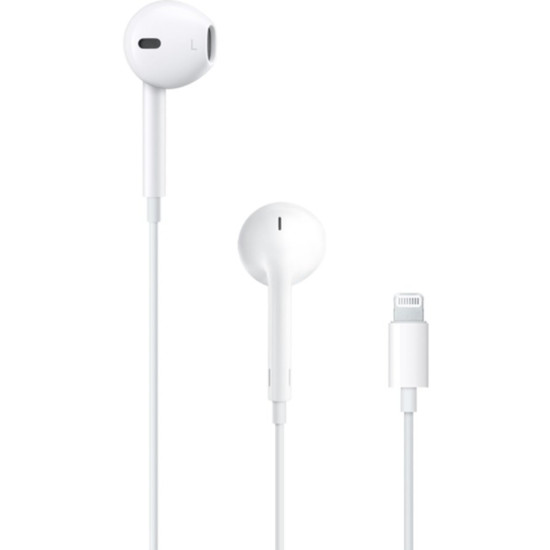 Handsfree Ακουστικά Official Apple EarPods Lightning Connector New Ενσύρματα με Lightning - White (MWTY3ZM/A)