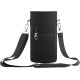 KW Neoprene Bottle Holder - Θήκη Μεταφοράς για Μεγάλα Μπουκάλια Νερού από Νεοπρένιο με Αποσπώμενο Ιμάντα Ώμου & Υποδοχή για Κινητά - 2 L - Black (61111.01)