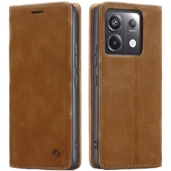 Θήκη Πορτοφόλι - Xiaomi Redmi Note 13 Pro 5G / Poco X6 - Spacecase Wallet - Light Brown (5905719108083)