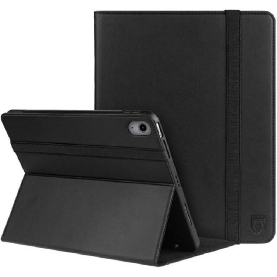 Rosso Element PU Θήκη Apple iPad Air 7 2025 11" / Air 6 2024 11" / Air 5 2022 10.9" / Air 4 2020 10.9" με Υποδοχή Apple Pencil - Black (8719246442254)