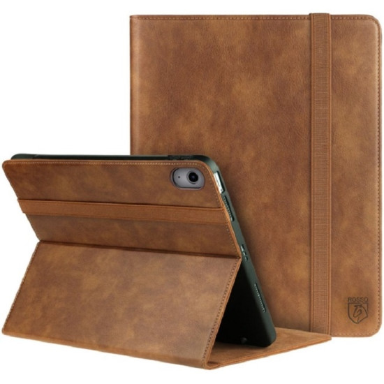 Rosso Element PU Θήκη Apple iPad Air 7 2025 11" / Air 6 2024 11" / Air 5 2022 10.9" / Air 4 2020 10.9" με Υποδοχή Apple Pencil - Brown (8719246442261)