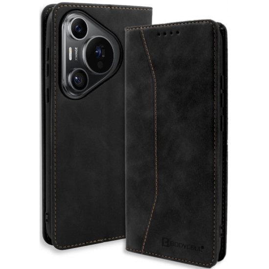 Θήκη Πορτοφόλι - Huawei Pura 70 Pro / Pura 70 Pro Plus - Bodycell Book Case - Black (5206015075131)