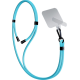 3MK EasyClip - Αποσπώμενο Λουράκι Λαιμού για Θήκες Κινητών / Smartphones - Light Blue / Black (5903108568654)