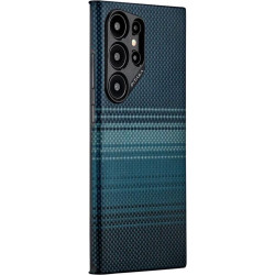 MagSafe Θήκη Aramid Fiber Body - Samsung Galaxy S24 Ultra - Pitaka Fusion Weaving MagEZ Case 4 - 1.27mm - 600D - Moonrise (FM2401U)