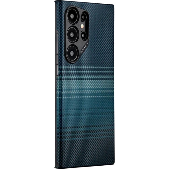 MagSafe Θήκη Aramid Fiber Body - Samsung Galaxy S24 Ultra - Pitaka Fusion Weaving MagEZ Case 4 - 1.27mm - 600D - Moonrise (FM2401U)