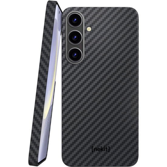 Σκληρή MagSafe Θήκη Aramid Fiber - Samsung Galaxy S24 Plus - Nekit Fiber - 1mm - 1500D Kevlar - Black (8719246451966)