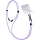 3MK EasyClip - Αποσπώμενο Λουράκι Λαιμού για Θήκες Κινητών / Smartphones - Purple / Black (5903108568678)