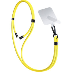 3MK EasyClip - Αποσπώμενο Λουράκι Λαιμού για Θήκες Κινητών / Smartphones - Yellow / Black (5903108568708)