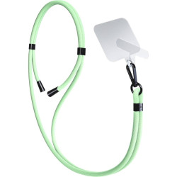 3MK EasyClip - Αποσπώμενο Λουράκι Λαιμού για Θήκες Κινητών / Smartphones - Green / Black (5903108568630)